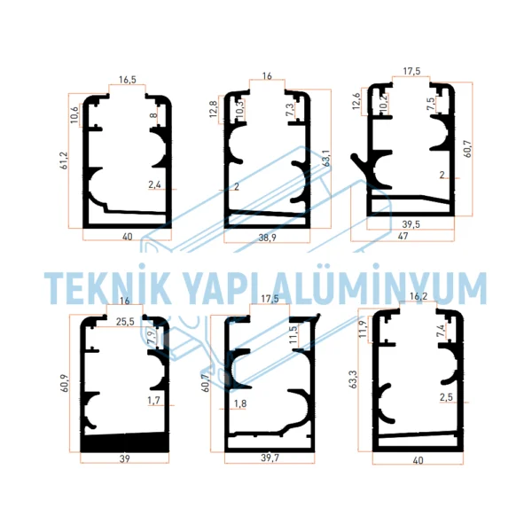Cam balkon profilleri