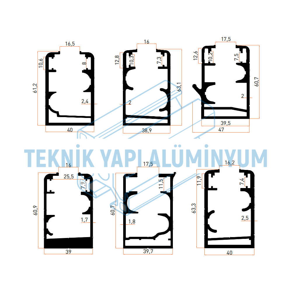 Cam balkon profilleri